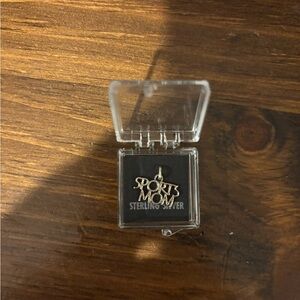 925 sterling silver sports mom pendant